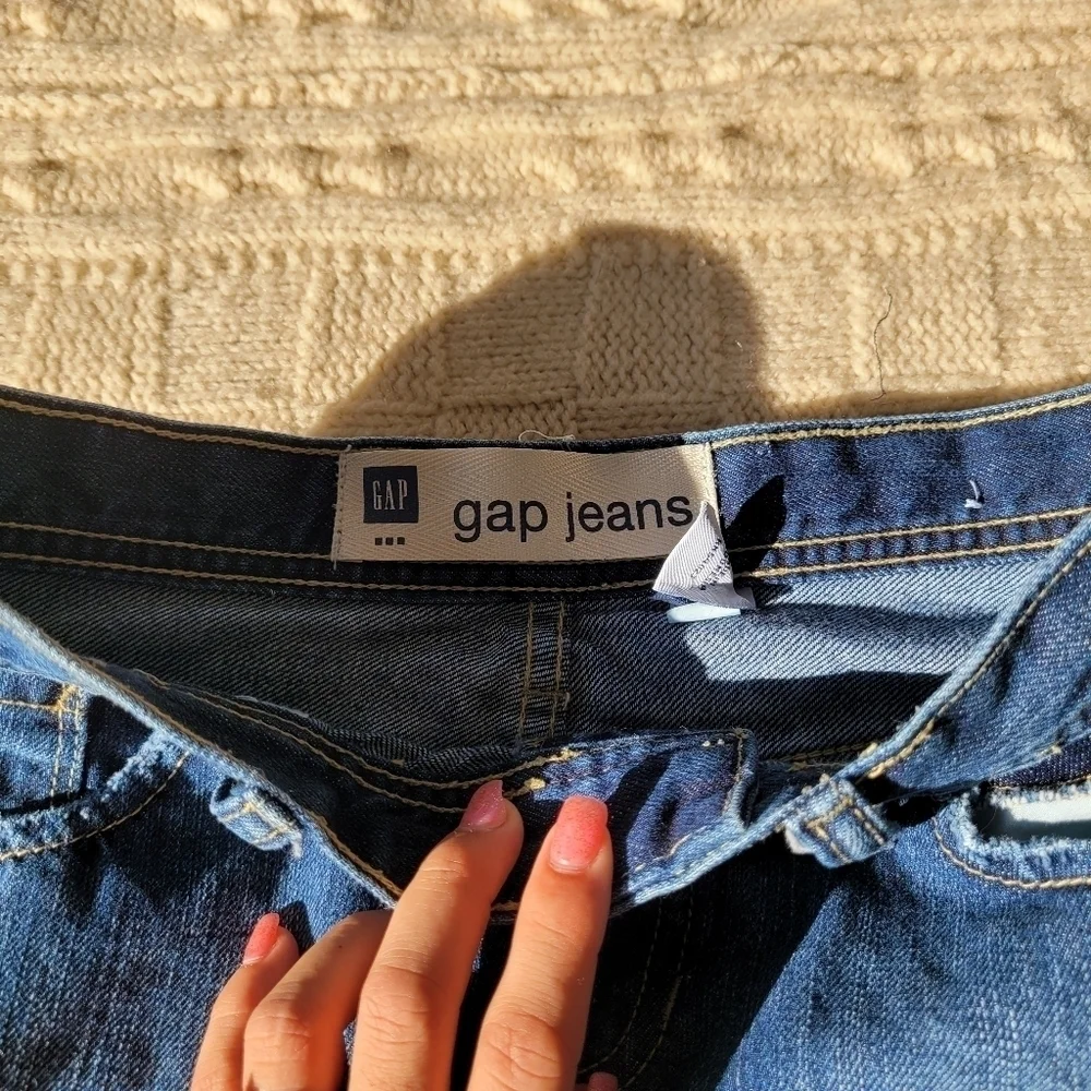Gap Dark Wash Jean Mini Skirt 0